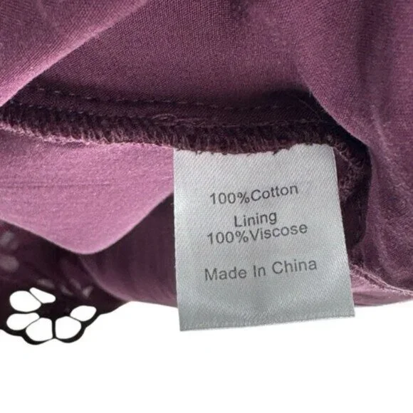 Tuckernuck NEW Merlot Lace Calliope Long Sleeve Chic Maxi Dress Size XL - Picture 12 of 12